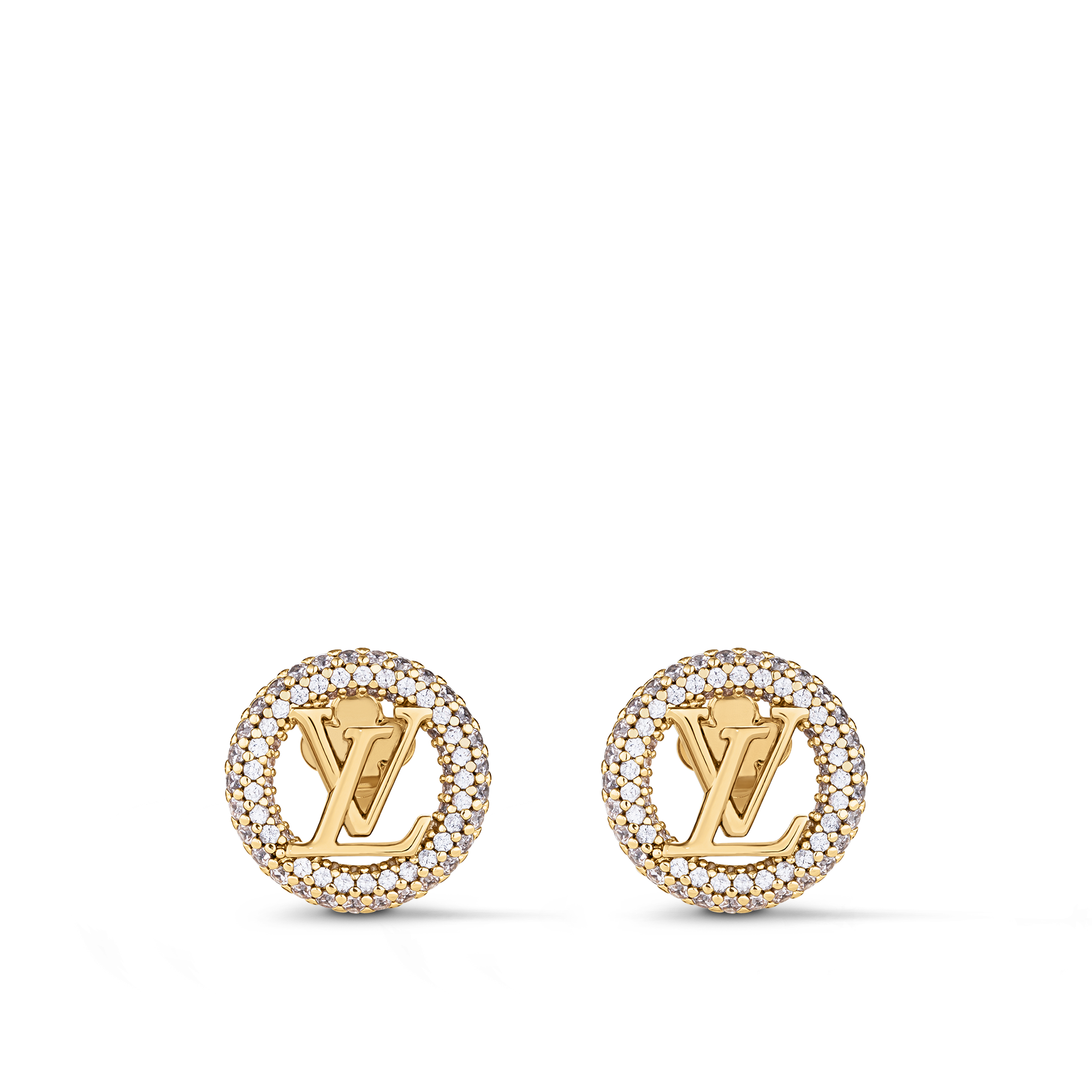 Louis popular Vuitton round full drill stud